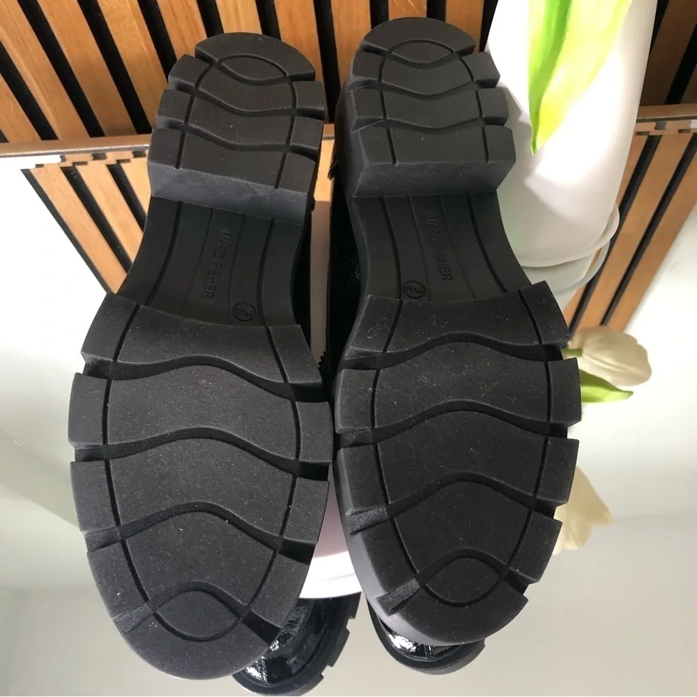 NEW WITHOUT TAGS Marc Fisher Louanz Lugsole Loafer Black Size 7.5